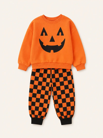 Kids’ Jack-O’-Lantern Halloween Costume Set