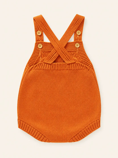 Baby Halloween Embroidered Suspender Romper