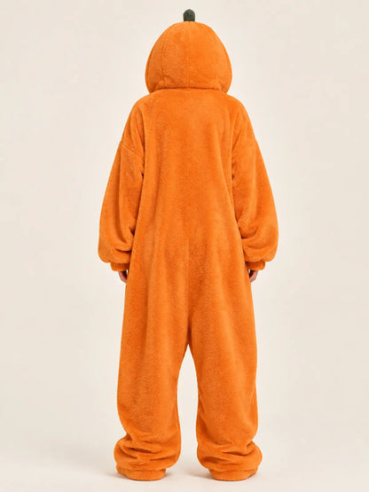 Spooky Funny Halloween Pumpkin One‑Piece Pajama