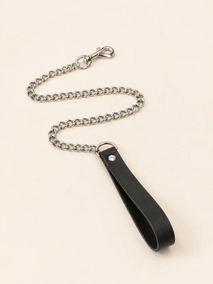 Goth Punk Spike Studded Leather Choker Collar