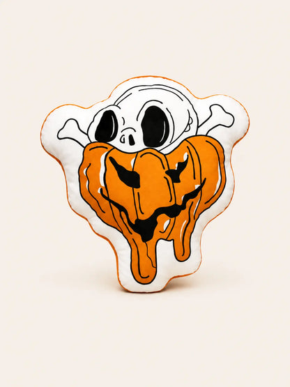 Halloween Shaped Plush Pillow, Pumpkin Ghost Grim Reaper Stuffed Doll, Spooky Home Decor Toy