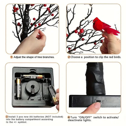 ✨ LED Vintage Glowing Tree