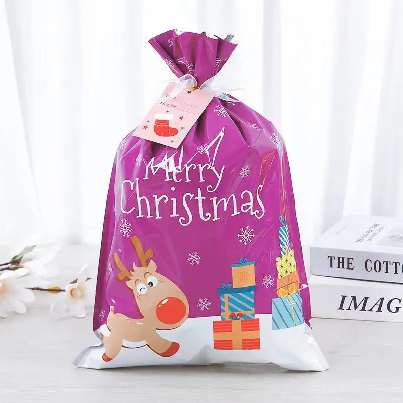 🎄Christmas Sales 49% OFF-🎁Drawstring Christmas Gift Bags (Biodegradable)