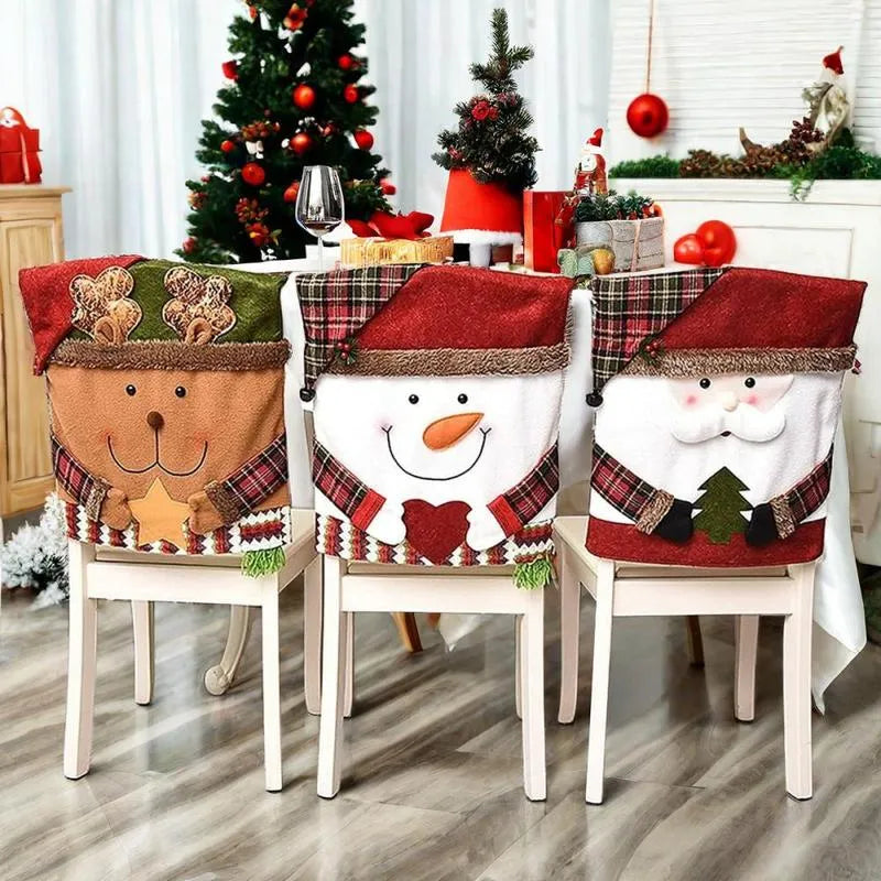 💥Cute Christmas Themed Chair Cover🎄