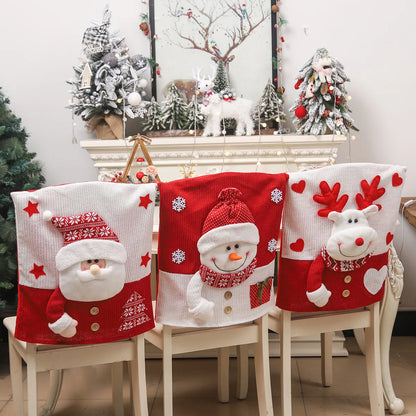 💥Cute Christmas Themed Chair Cover🎄