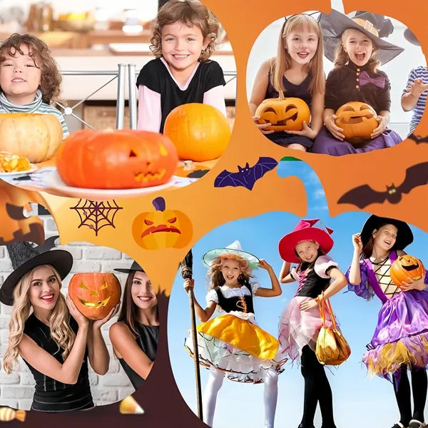 🎃 Glitter Pumpkin Squishy Fidget Toy 2‑in‑1 Halloween Desktop Decoration