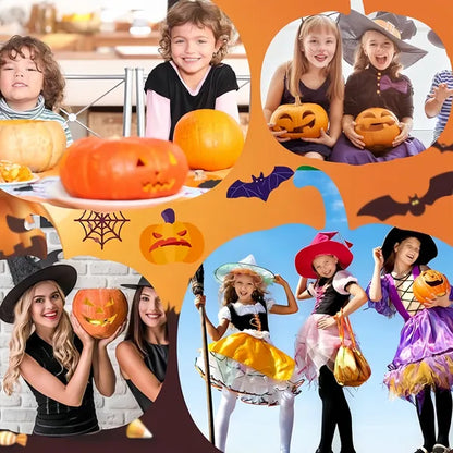 🎃 Glitter Pumpkin Squishy Fidget Toy 2‑in‑1 Halloween Desktop Decoration