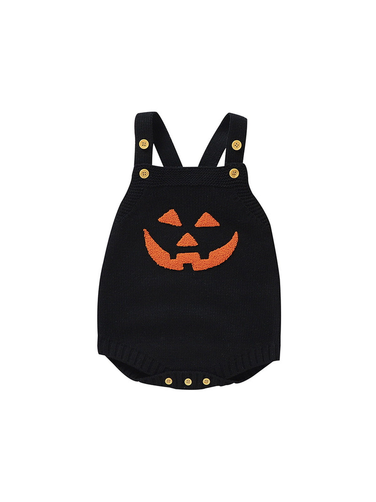 Baby Halloween Embroidered Suspender Romper