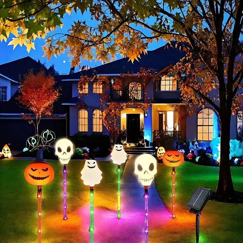 👻🎁6-Pack LED Solar Halloween Ground Lights