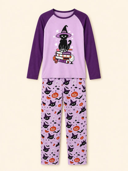 Unisex Halloween Matching Pajama Set, Spooky Home Sleepwear