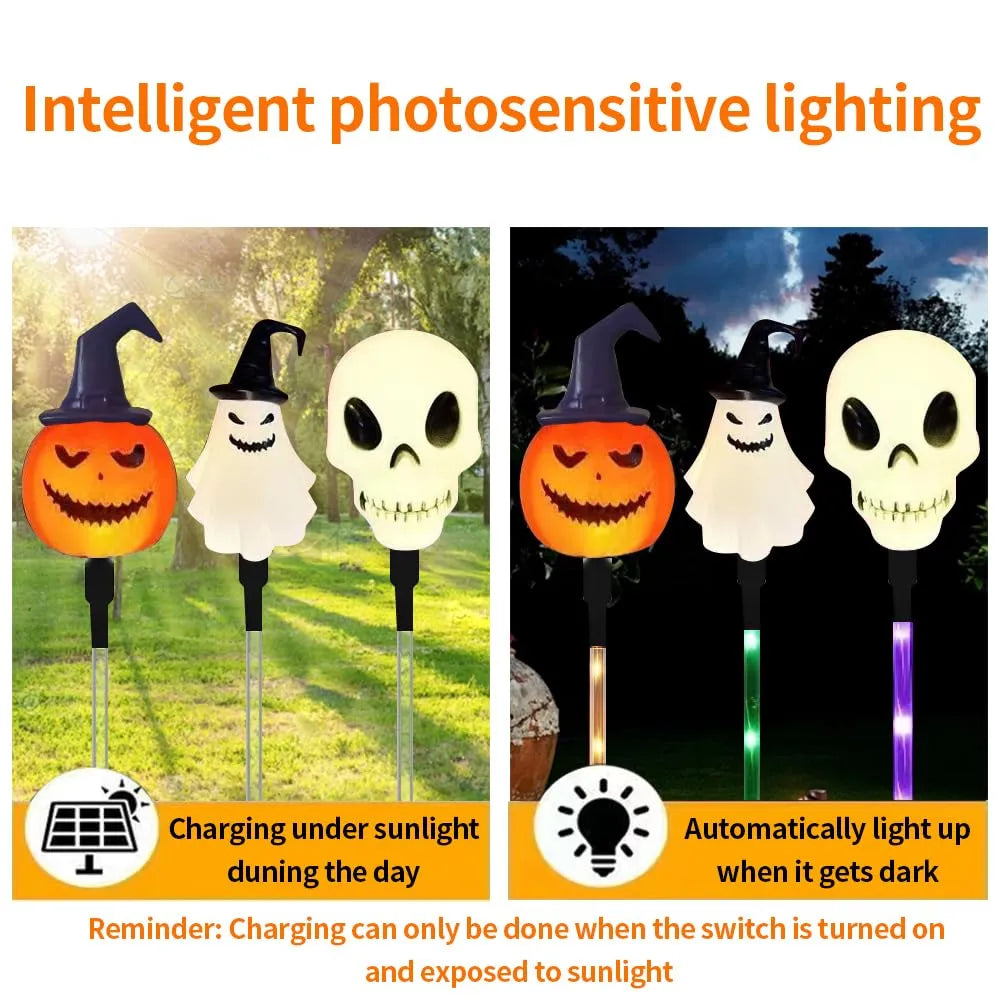 👻🎁6-Pack LED Solar Halloween Ground Lights
