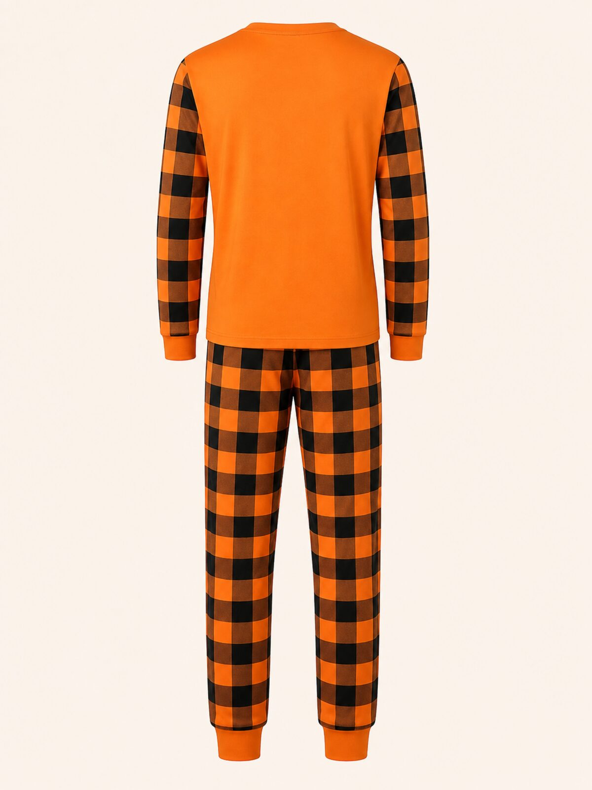 Family Matching Halloween Pumpkin and Ghost Print Pajamas Set