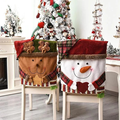 💥Cute Christmas Themed Chair Cover🎄