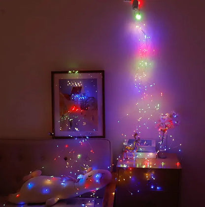 🎅🔥8 Modes  Christmas LED Firefly Twinkle String Lights