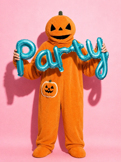 Spooky Funny Halloween Pumpkin One‑Piece Pajama