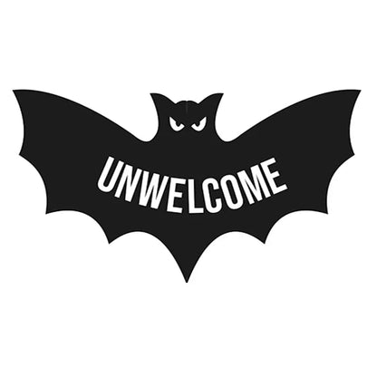 Unwelcome Shaped Bat Coir Doormat
