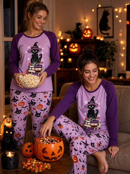 Unisex Halloween Matching Pajama Set, Spooky Home Sleepwear