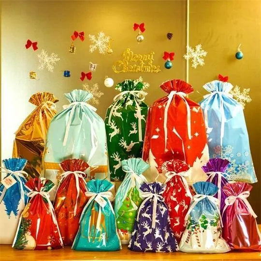 🎄Christmas Sales 49% OFF-🎁Drawstring Christmas Gift Bags (Biodegradable)