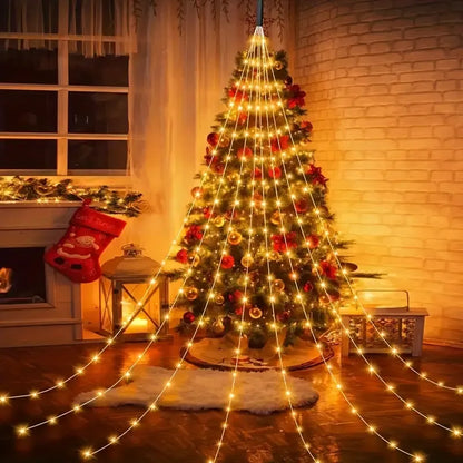 🎅🔥8 Modes  Christmas LED Firefly Twinkle String Lights