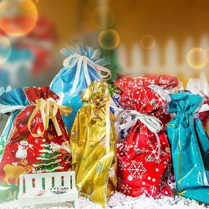 🎄Christmas Sales 49% OFF-🎁Drawstring Christmas Gift Bags (Biodegradable)