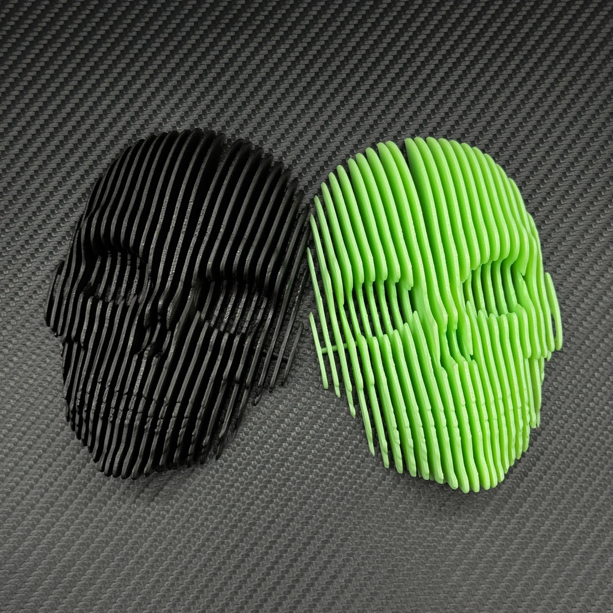 Halloween Decor-3D Printed Luminous Quantum Skull , Glow in The Dark Quantum Skeleton Head