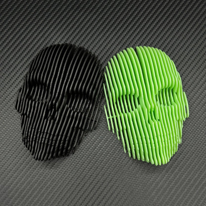 Halloween Decor-3D Printed Luminous Quantum Skull , Glow in The Dark Quantum Skeleton Head