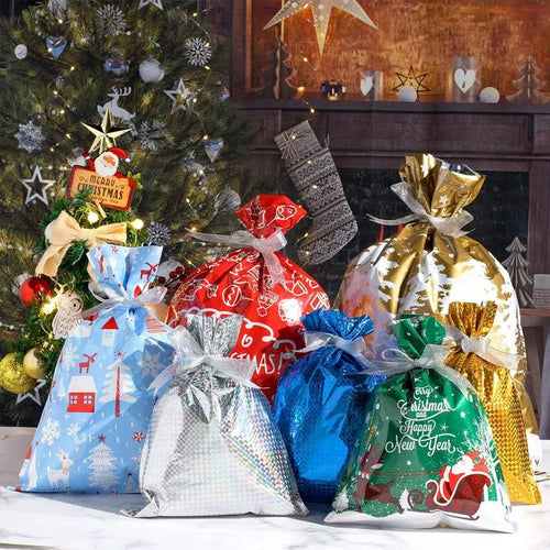 🎄Christmas Sales 49% OFF-🎁Drawstring Christmas Gift Bags (Biodegradable)